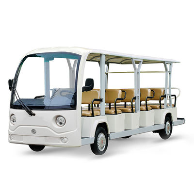 Good price 18.6mph Speed Electric Shuttle 17 Passenger Sightseeing Bus With 80-100km Driving Mileage and Powerful Configuration online