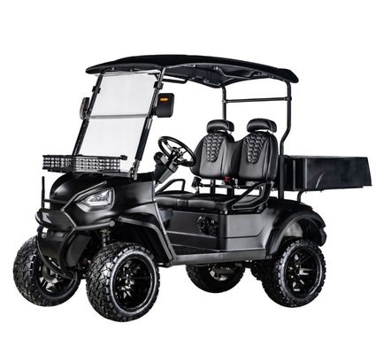 Good price 400-500kg Curb Weight 4 Seater 48V5KW AC Motor Electric Golf Cart with Cargo Box and Front Drum Rear Drum Brake System online