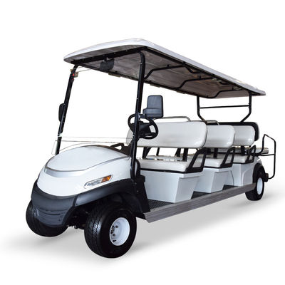 Good price 8 Seats Electric Golf Cart 13.7mph Speed Standing Postion of Tail Caddie Equipped for Passenger Transport online